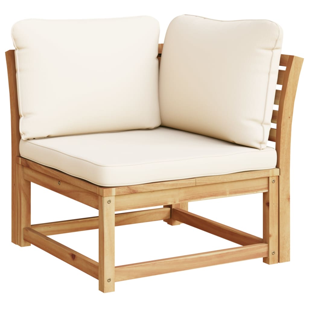 Set Salotto da Giardino 10 pz con Cuscini Legno Massello Acacia - homemem39