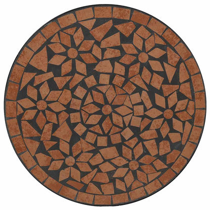Set da Bistrot con Mosaico Terracotta in Ferro e Ceramica | homemem39