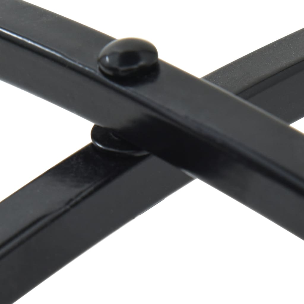 Set da Bistrot con Mosaico Nero e Bianco in Ferro e Ceramica - homemem39