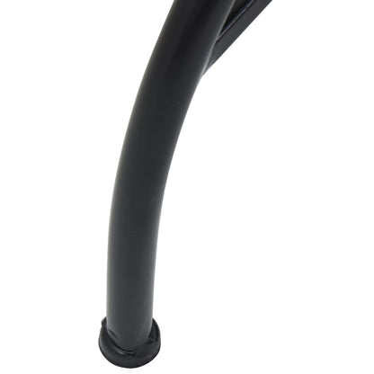 Set da Bistrot con Mosaico Nero e Bianco in Ferro e Ceramica - homemem39