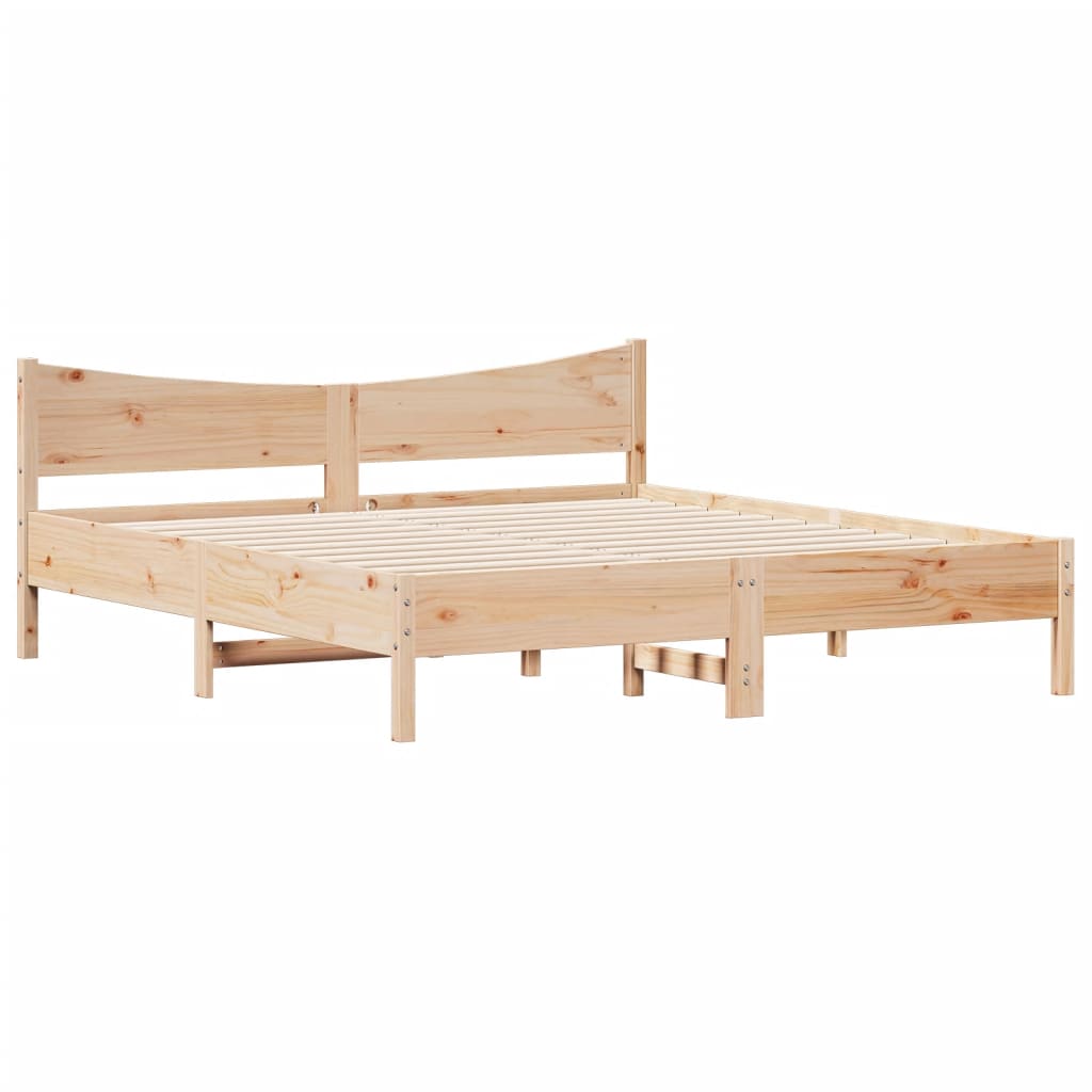 Giroletto senza Materasso 180x200 cm in Legno Massello di Pino | homemem39