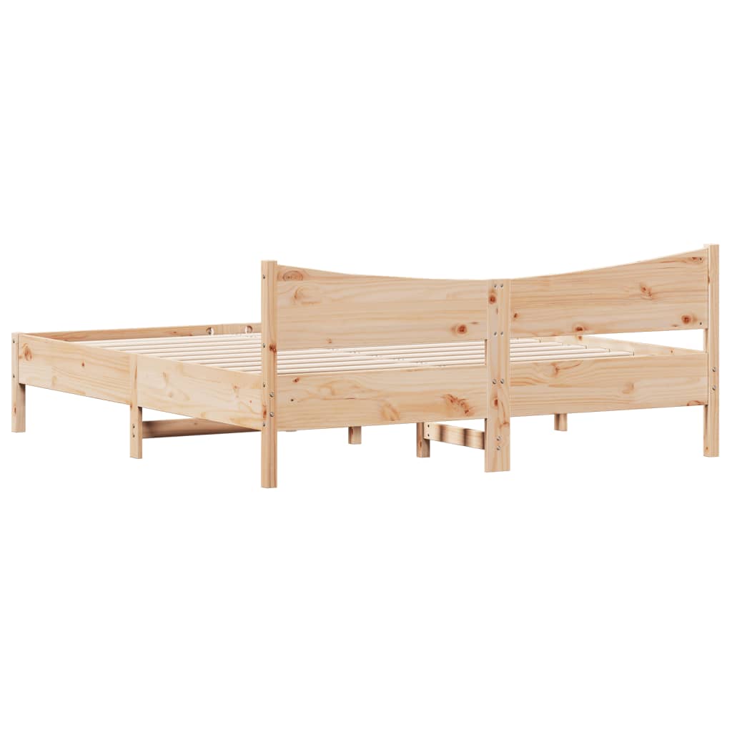 Giroletto senza Materasso 180x200 cm in Legno Massello di Pino | homemem39