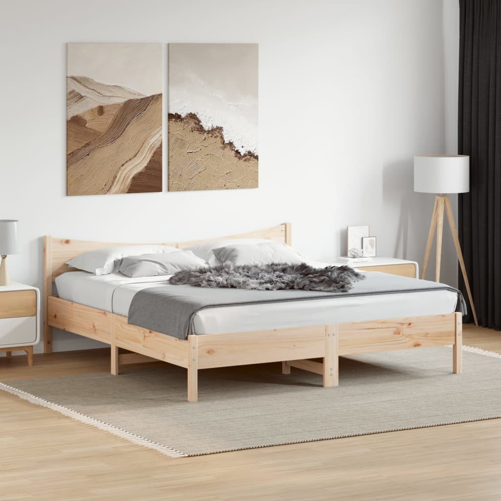 Giroletto senza Materasso 180x200 cm in Legno Massello di Pino | homemem39