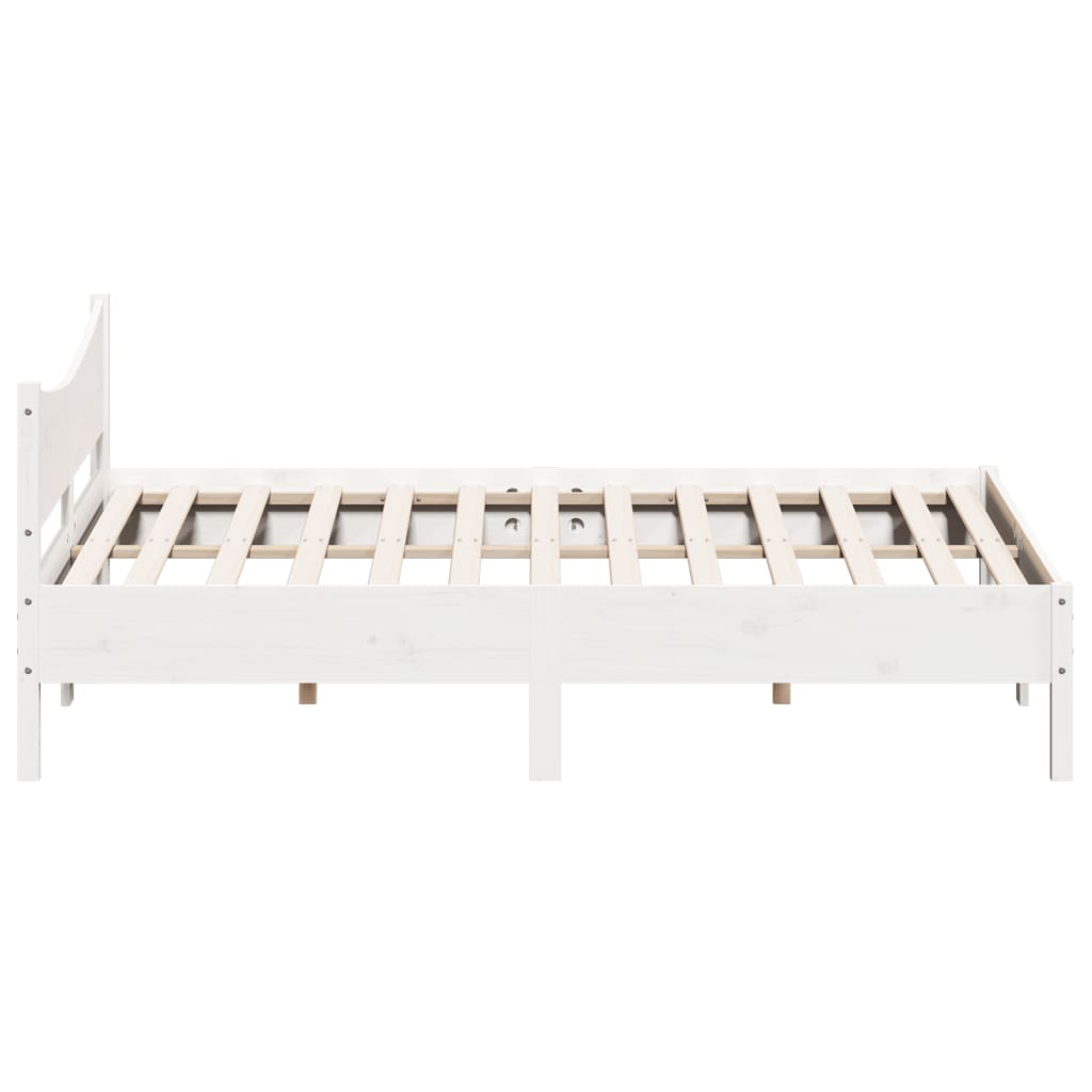 Giroletto senza Materasso Bianco 180x200 cm Legno Massello Pino | homemem39