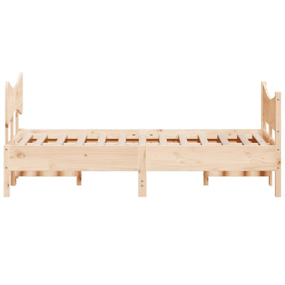 Giroletto senza Materasso 120x200 cm in Legno Massello di Pino | homemem39