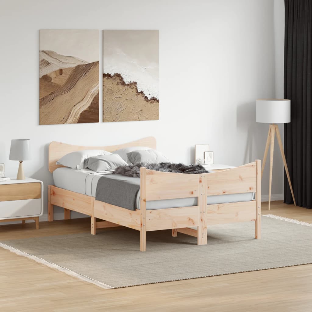 Giroletto senza Materasso 120x200 cm in Legno Massello di Pino | homemem39