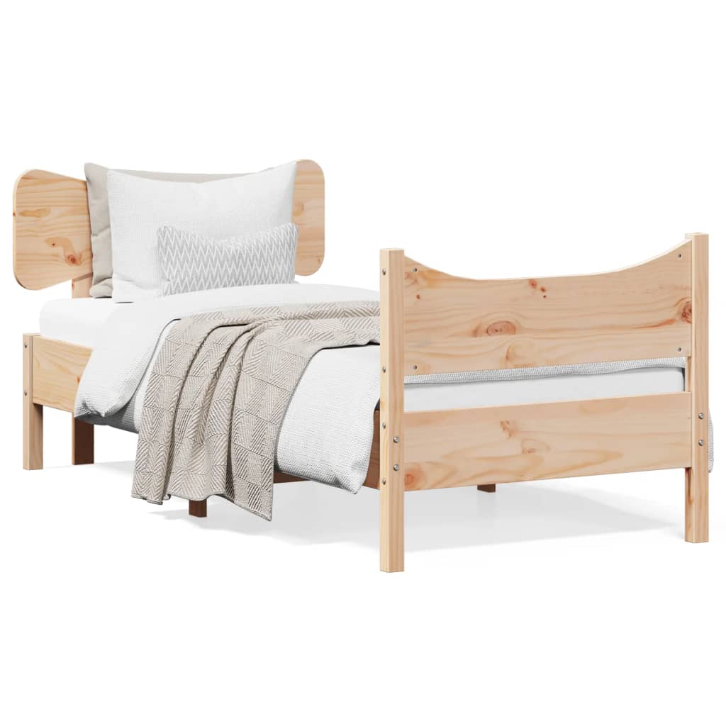 Giroletto senza Materasso 75x190 cm in Legno Massello di Pino | homemem39