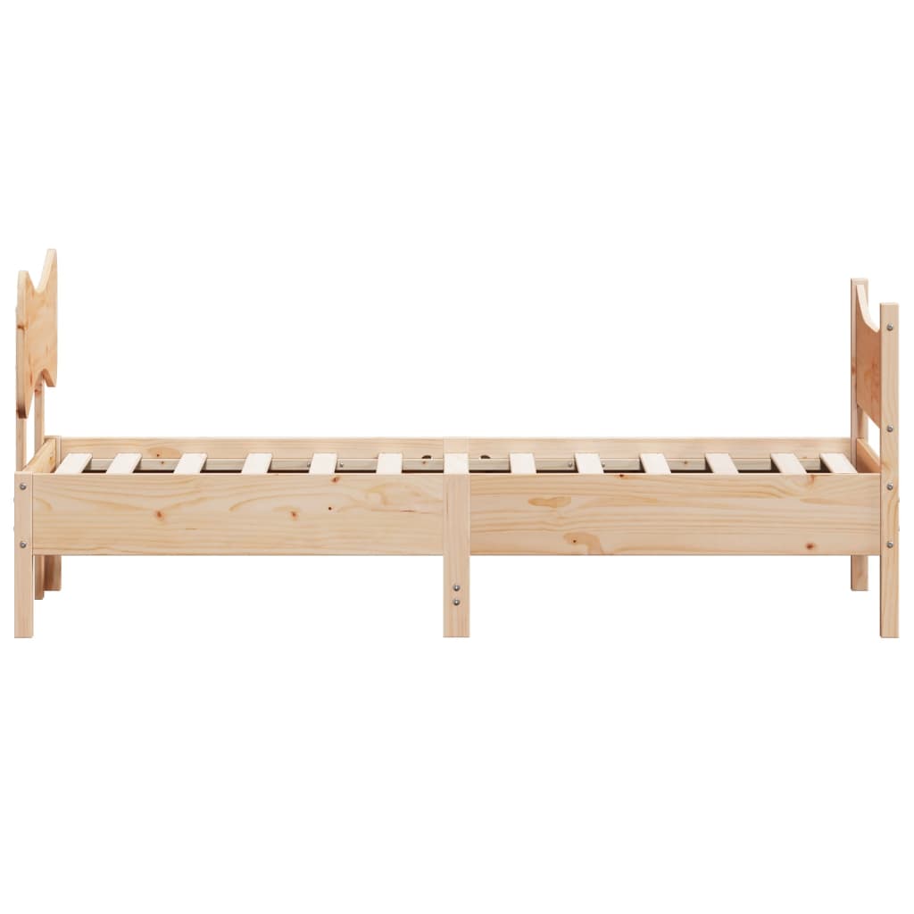 Giroletto senza Materasso 75x190 cm in Legno Massello di Pino | homemem39