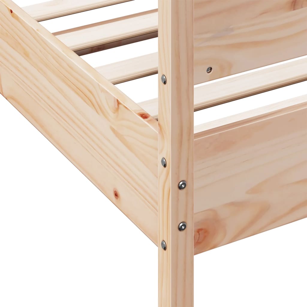Giroletto senza Materasso 75x190 cm in Legno Massello di Pino | homemem39