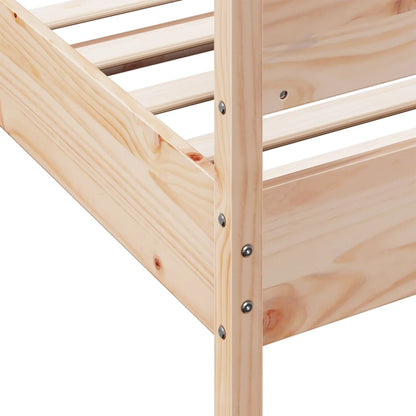 Giroletto senza Materasso 75x190 cm in Legno Massello di Pino | homemem39
