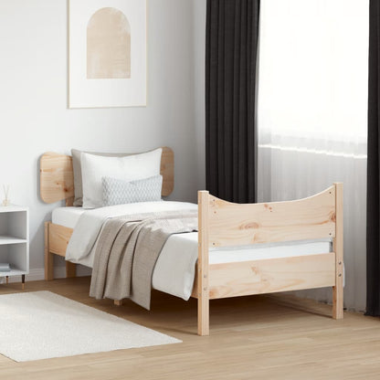 Giroletto senza Materasso 75x190 cm in Legno Massello di Pino | homemem39
