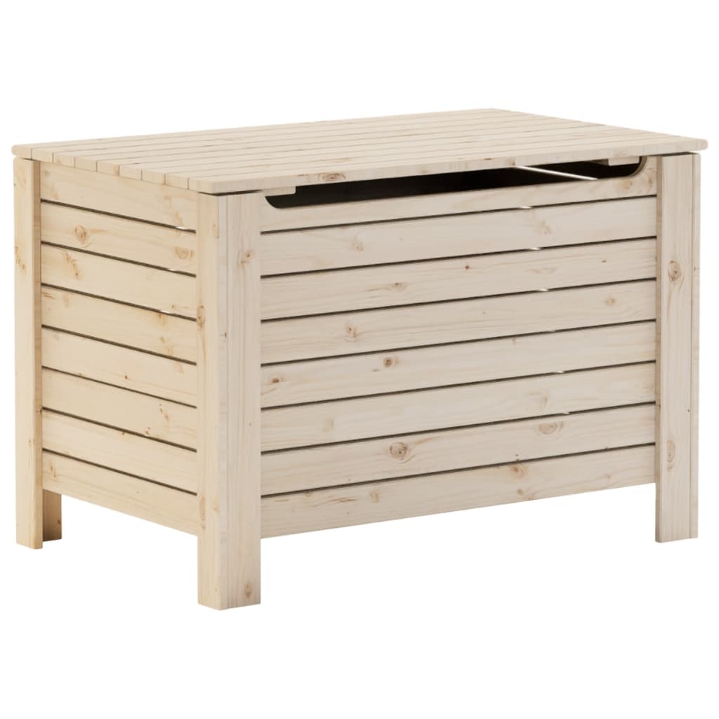 Contenitore con Coperchio RANA 80x49x54 cm Legno Massello Pino - homemem39