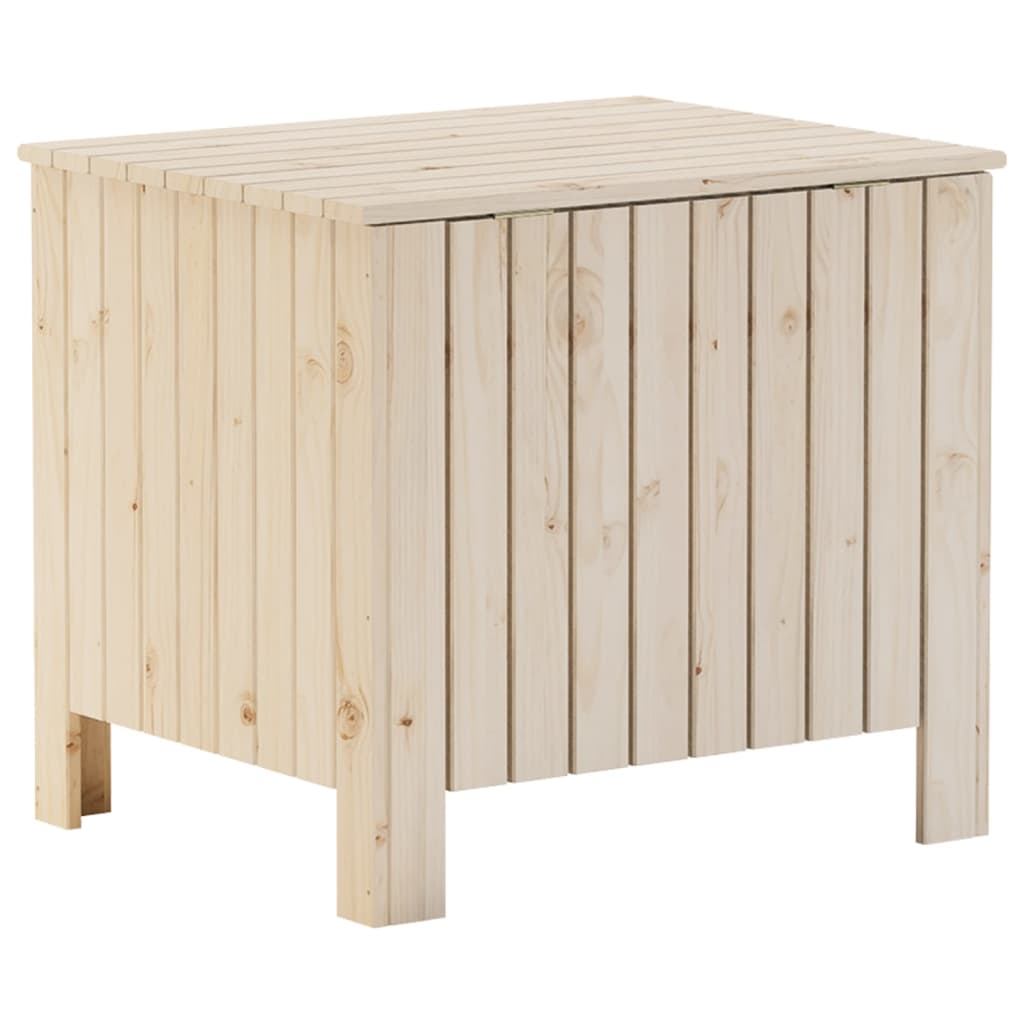 Contenitore con Coperchio RANA 60x49x54 cm Legno Massello Pino - homemem39