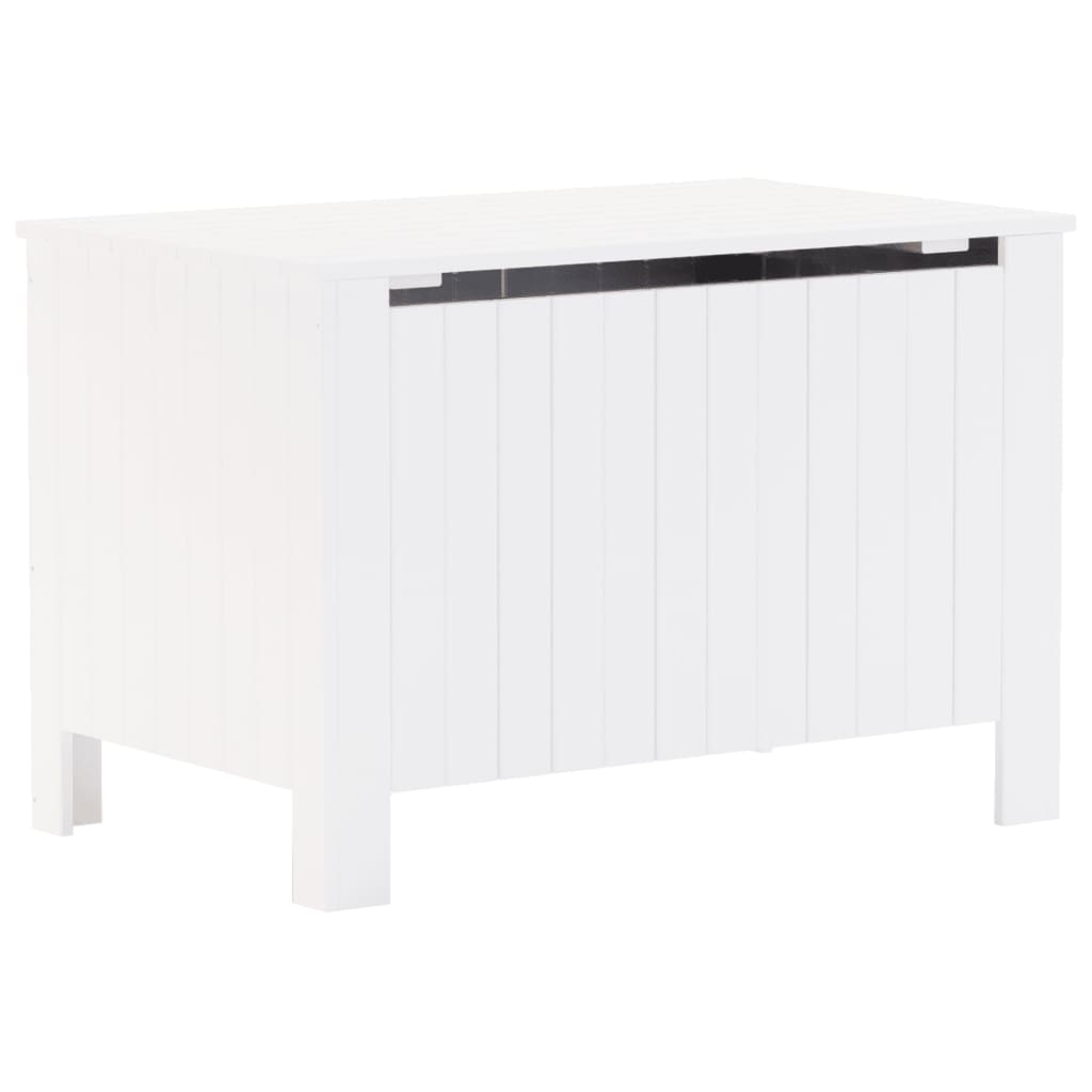 Contenitore con Coperchio RANA Bianco 80x49x54 cm Massello Pino - homemem39