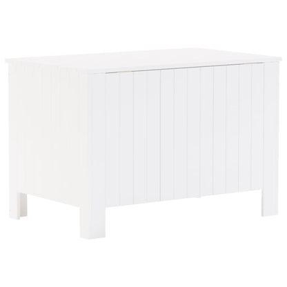 Contenitore con Coperchio RANA Bianco 80x49x54 cm Massello Pino - homemem39