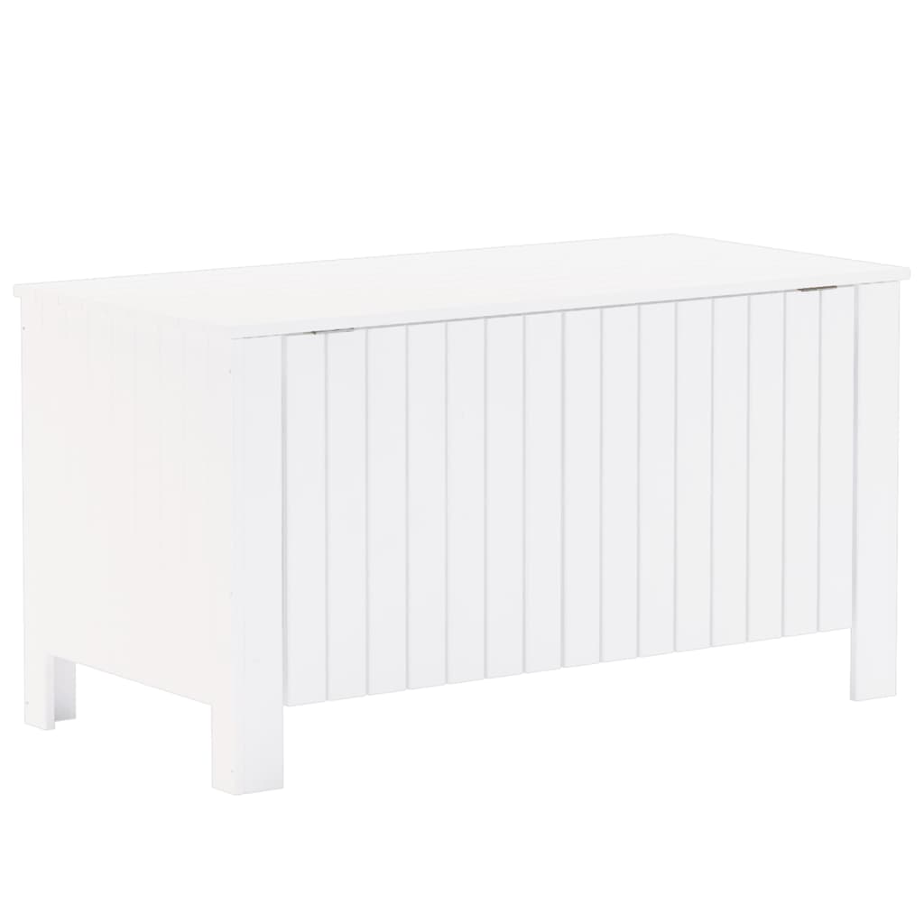 Contenitore con Coperchio RANA Bianco 100x49x54cm Massello Pino - homemem39