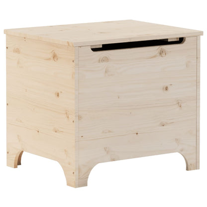 Contenitore con Coperchio RANA 60x49x54 cm Legno Massello Pino - homemem39