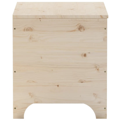 Contenitore con Coperchio RANA 60x49x54 cm Legno Massello Pino - homemem39