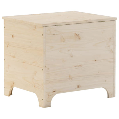 Contenitore con Coperchio RANA 60x49x54 cm Legno Massello Pino - homemem39