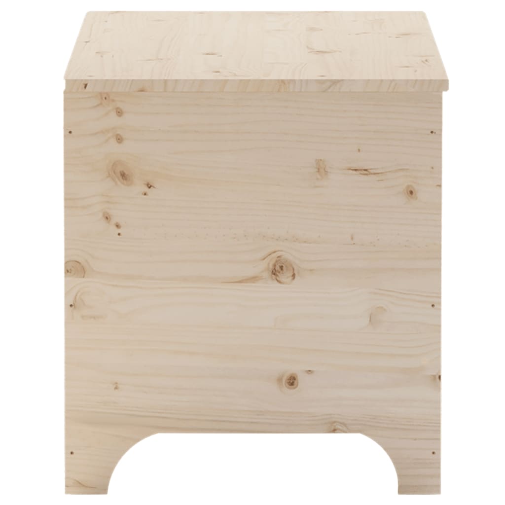 Contenitore con Coperchio RANA 80x49x54 cm Legno Massello Pino - homemem39