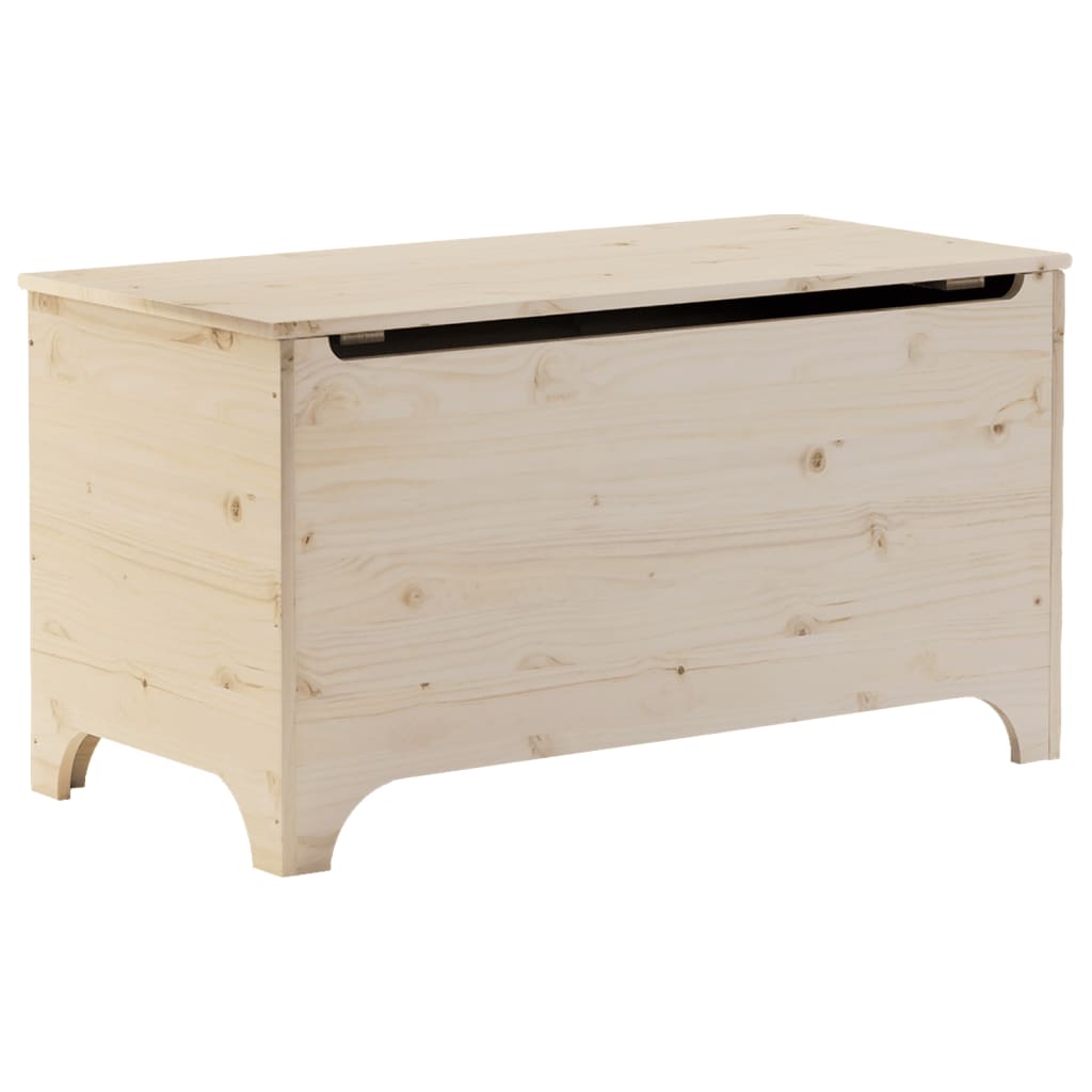 Contenitore con Coperchio RANA 100x49x54 cm Legno Massello Pino - homemem39