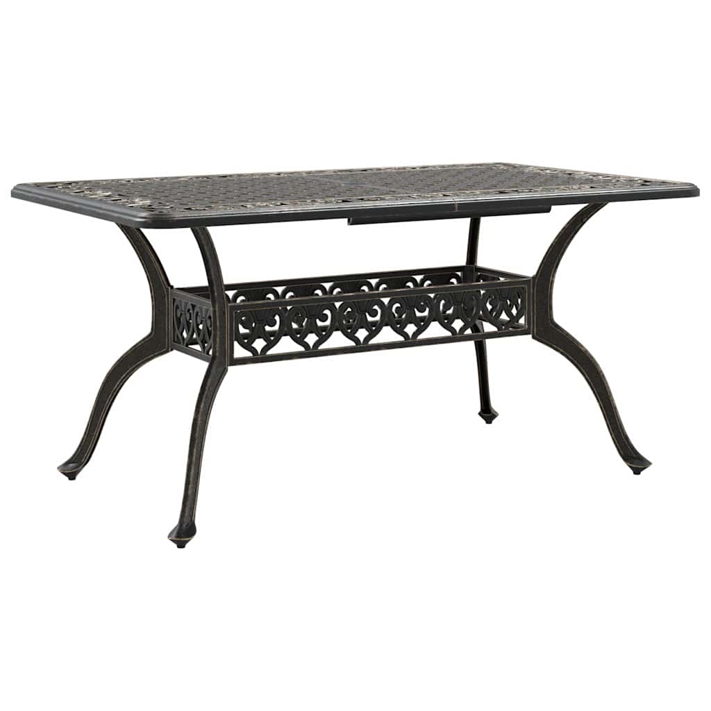 Set da Pranzo da Giardino 5 pz Bronzo in Alluminio Pressofuso | homemem39
