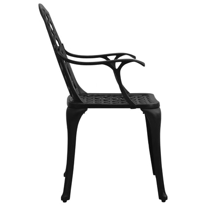 Sedie da Giardino 6 pz in Alluminio Pressofuso Nero | homemem39