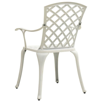Sedie da Giardino 6 pz in Alluminio Pressofuso Bianco | homemem39