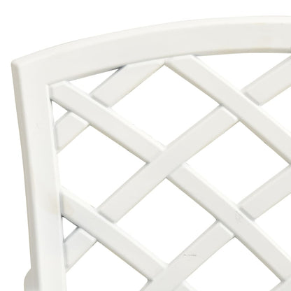 Sedie da Giardino 6 pz in Alluminio Pressofuso Bianco | homemem39