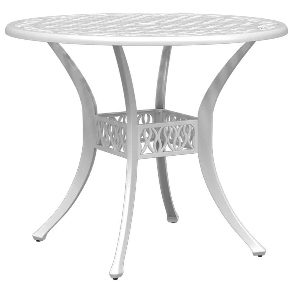 Set da Bistrot 3 pz Bianco in Alluminio Pressofuso | homemem39