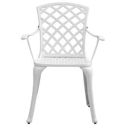 Set da Bistrot 3 pz Bianco in Alluminio Pressofuso | homemem39