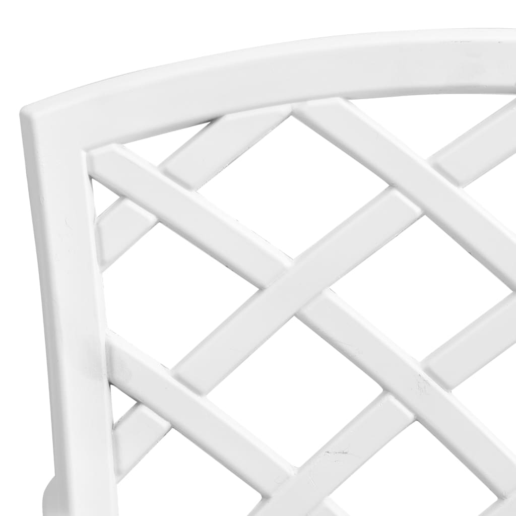 Set da Bistrot 3 pz Bianco in Alluminio Pressofuso | homemem39