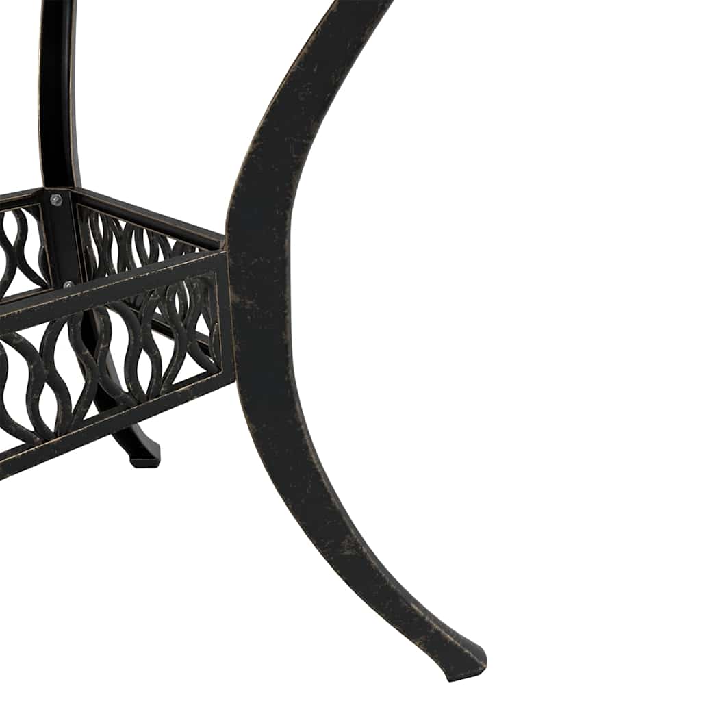 Set da Pranzo da Giardino 5 pz Bronzo in Alluminio Pressofuso | homemem39
