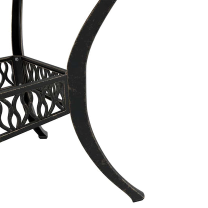 Set da Pranzo da Giardino 5 pz Bronzo in Alluminio Pressofuso | homemem39