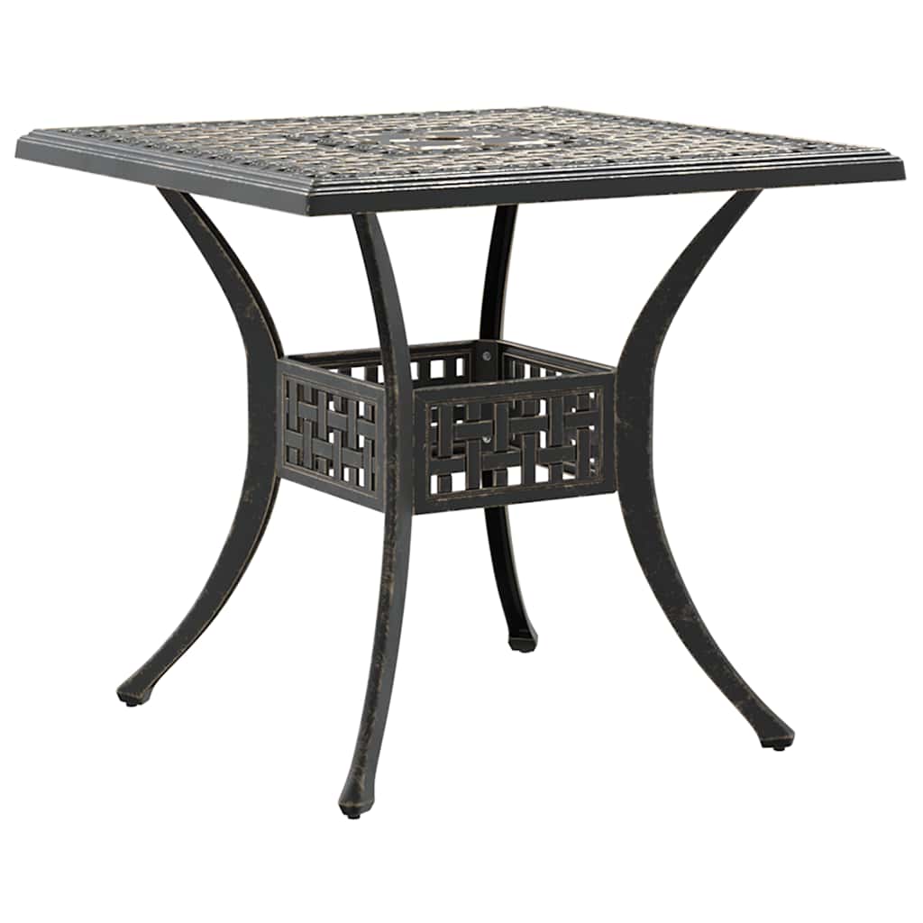 Set da Pranzo da Giardino 5 pz Bronzo in Alluminio Pressofuso | homemem39