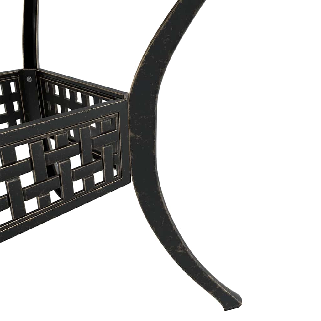 Set da Pranzo da Giardino 5 pz Bronzo in Alluminio Pressofuso | homemem39