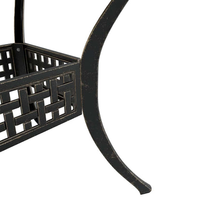 Set da Pranzo da Giardino 5 pz Bronzo in Alluminio Pressofuso | homemem39