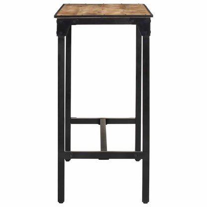 Set Bar 5pz Legno Massello Mango Grezzo e Metallo - homemem39