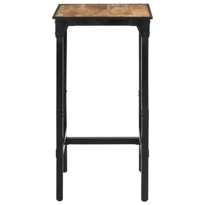 Set Bar 3pz Legno Massello Mango Grezzo e Metallo - homemem39