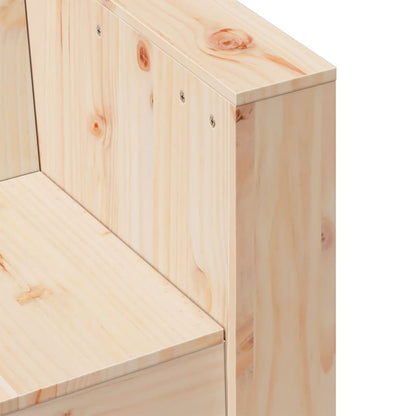 Divano da Giardino 2 Posti 134x60x62 cm Legno Massello di Pino | homemem39