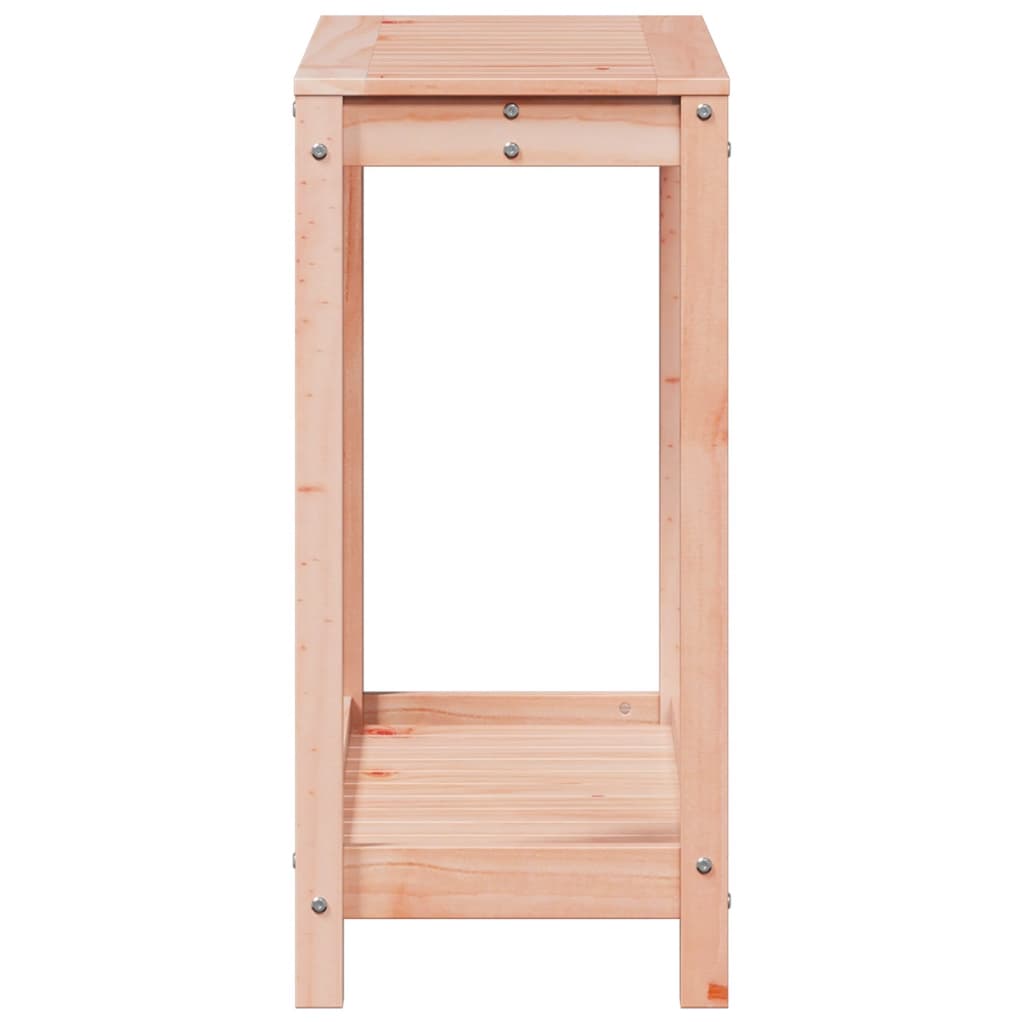 Tavolo Invaso con Ripiano 82,5x35x75 cm Legno Massello Douglas - homemem39