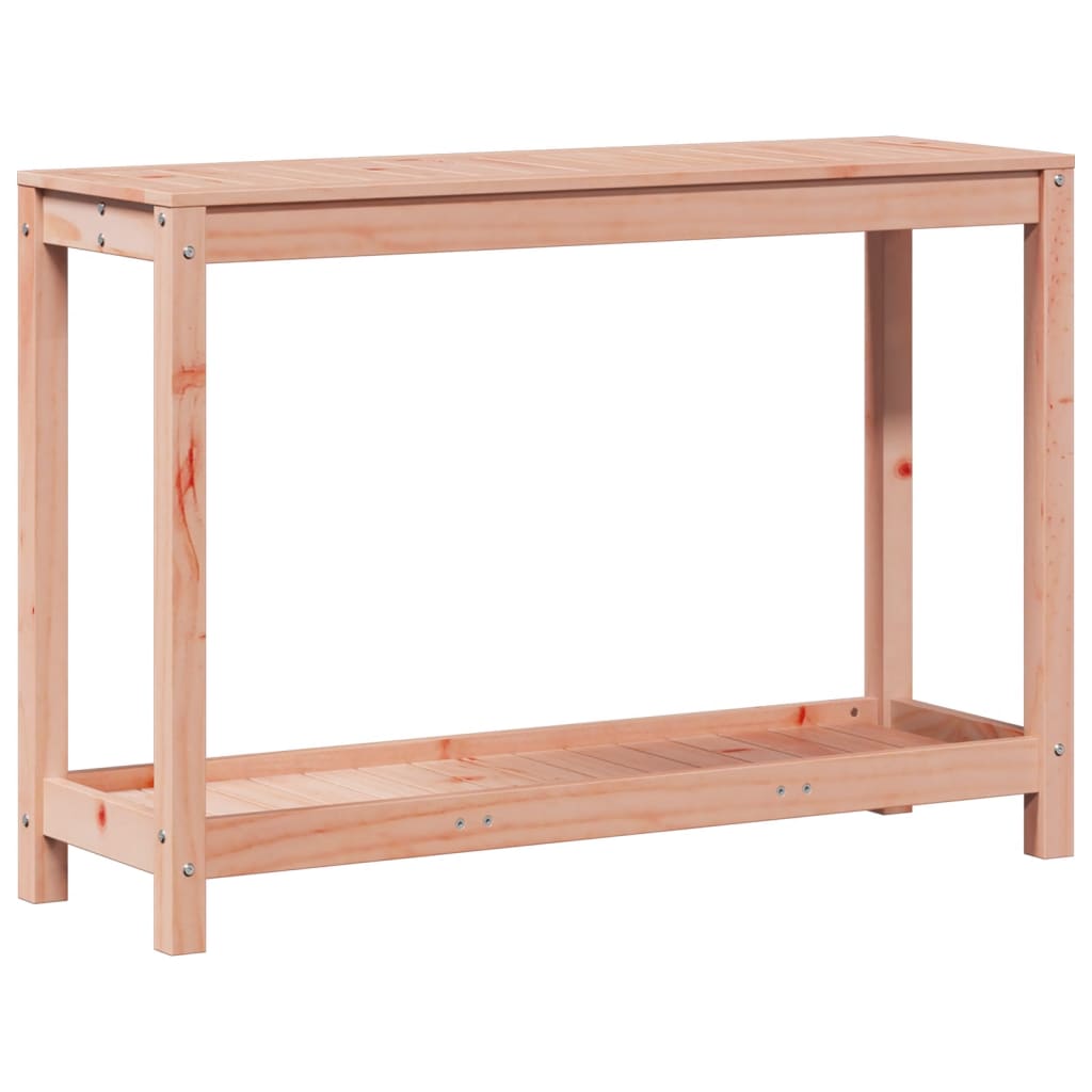 Tavolo Invaso con Ripiano 108x35x75 cm Legno Massello Douglas - homemem39