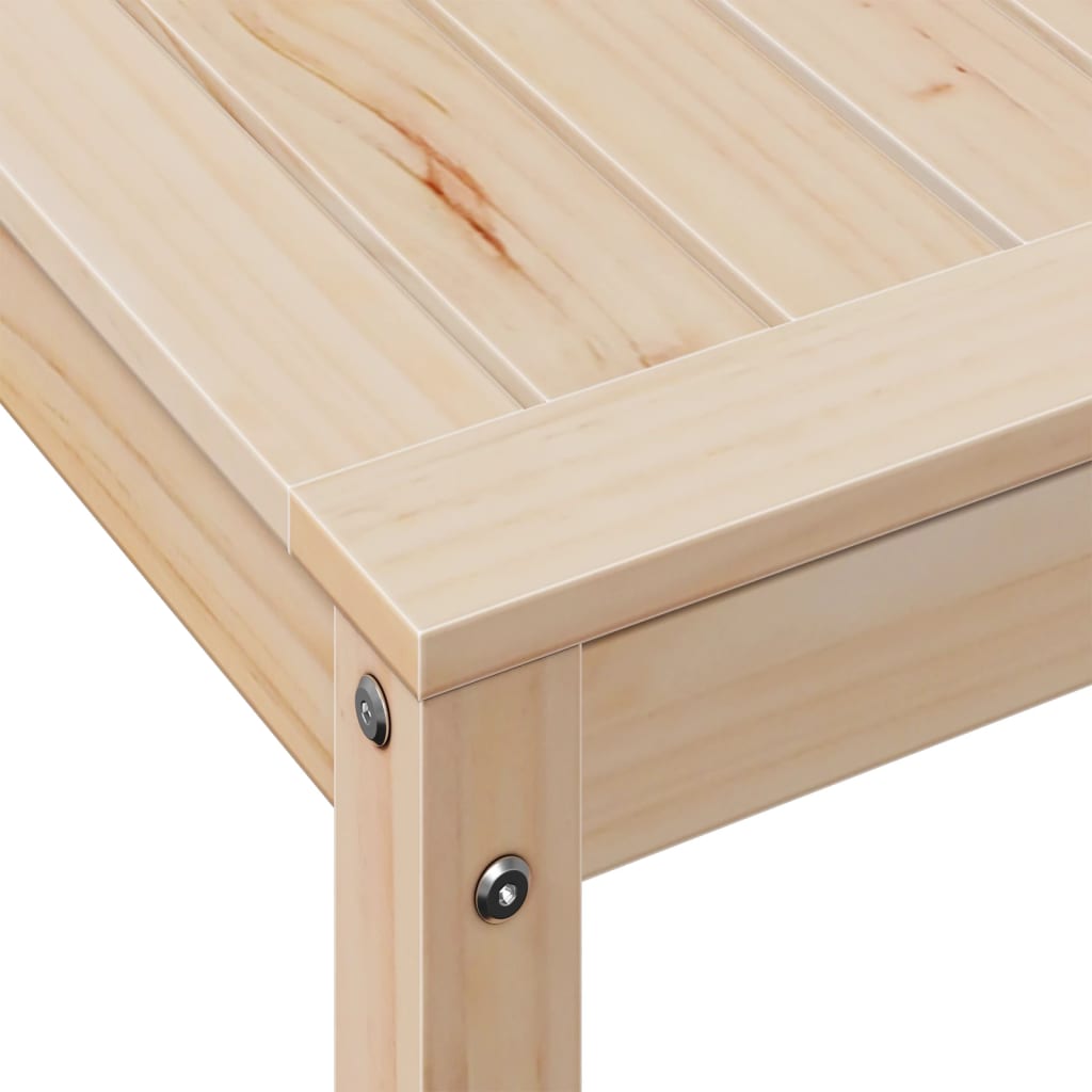 Tavolo Invaso con Ripiano 108x50x75 cm Legno Massello di Pino - homemem39