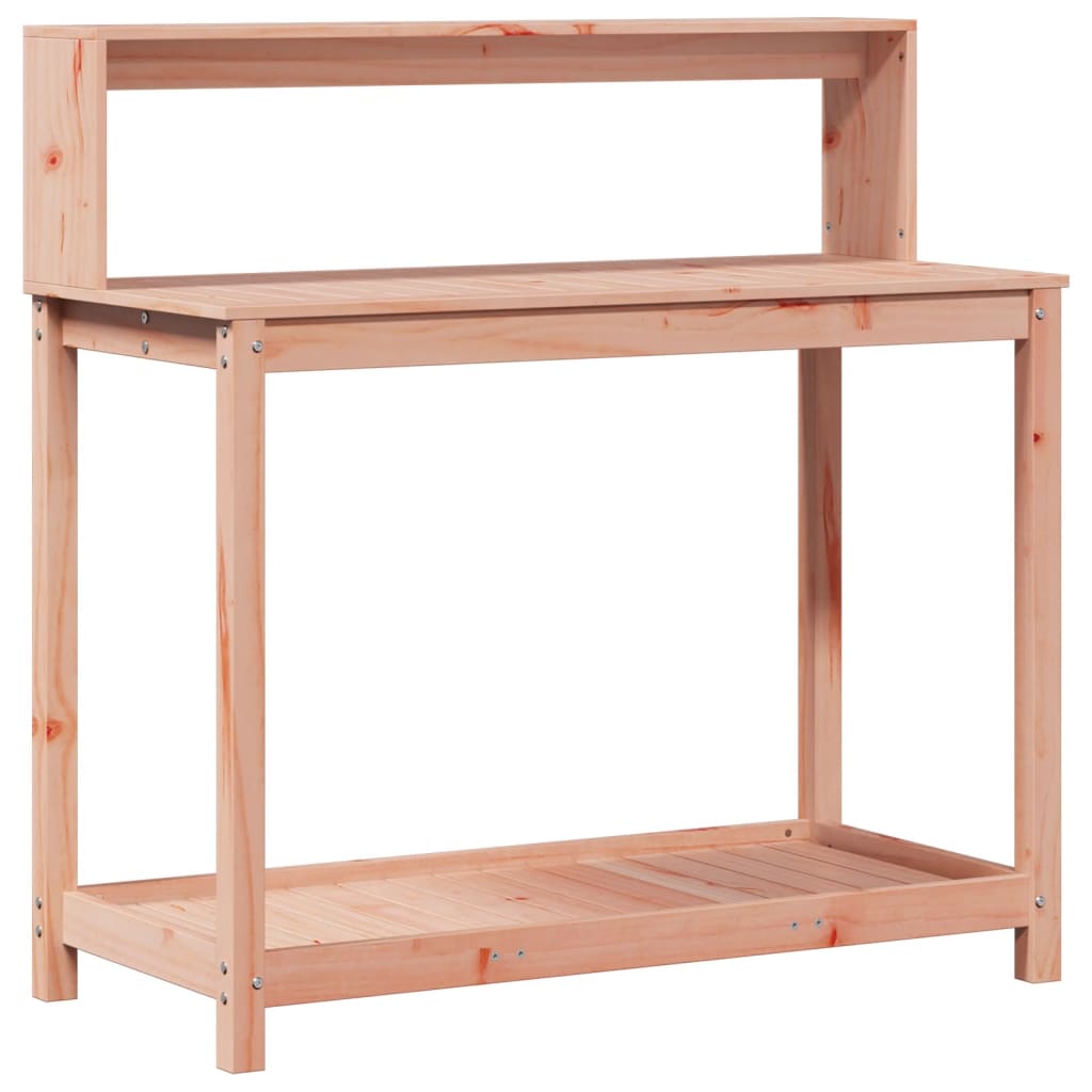 Tavolo Invaso con Ripiani 108x50x109,5cm Legno Massello Douglas - homemem39