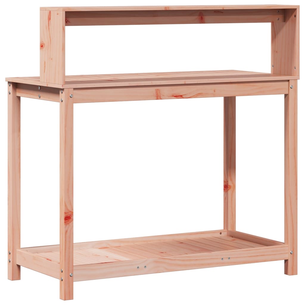 Tavolo Invaso con Ripiani 108x50x109,5cm Legno Massello Douglas | homemem39