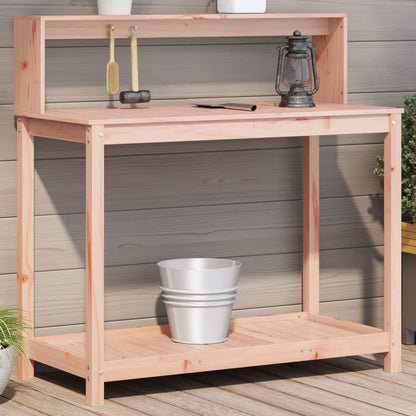 Tavolo Invaso con Ripiani 108x50x109,5cm Legno Massello Douglas | homemem39