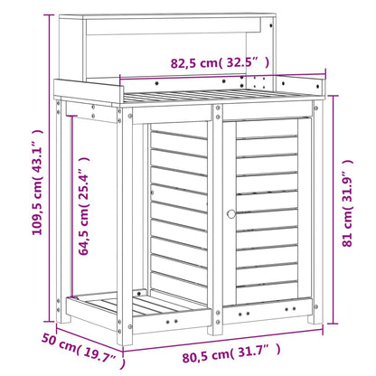 Tavolo Invaso con Ripiani Bianco 82,5x50x109,5 cm Massello Pino | homemem39