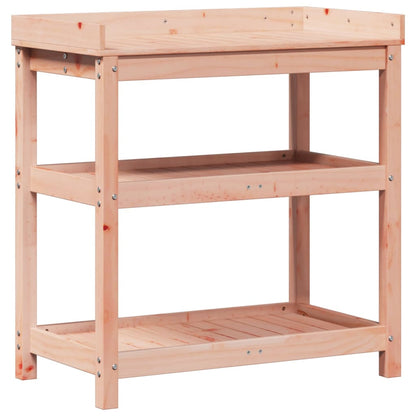 Tavolo Invaso con Ripiani 82,5x45x86,5cm Legno Massello Douglas - homemem39