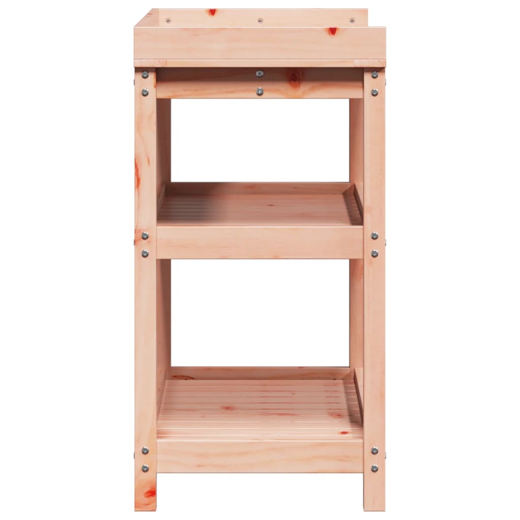 Tavolo Invaso con Ripiani 82,5x45x86,5cm Legno Massello Douglas - homemem39
