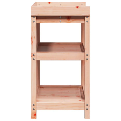 Tavolo Invaso con Ripiani 82,5x45x86,5cm Legno Massello Douglas - homemem39
